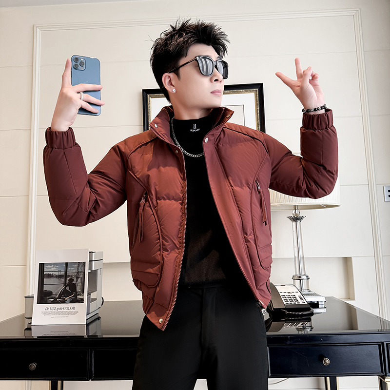 312A-6629-P138控178  冬季男士潮牌棉衣外套韩版潮流夹克棉袄D