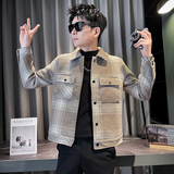 312A-J532-P130控170秋季新款社会小伙夹克外套男潮流韩版上衣B，男装夹克，星座312A