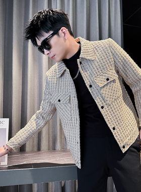 312A-J531-P135 控175 秋季新款社会小伙夹克外套男潮流韩版上衣C