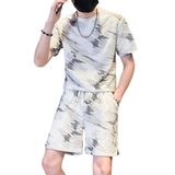 K60T60-P90控136夏季社会小伙工装套装夏装韩版运动服B，男装休闲套装，星座312A