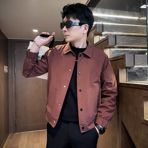 312A-J519-P98 控138 秋季新款社会小伙夹克外套男潮流韩版上衣W图片
