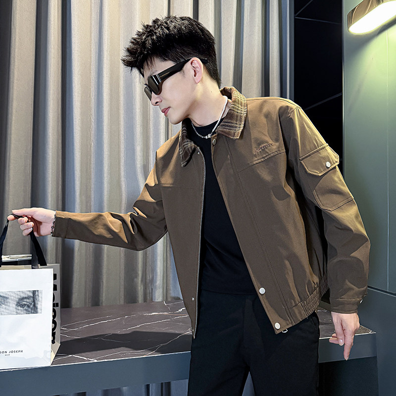 312A-J539-P98 控138 秋季新款社会小伙夹克外套男潮流韩版上衣A图片