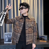 312A-S53-P130控170秋冬季呢子韩版男装夹克潮流高级秋冬上衣A，男装夹克，星座312A