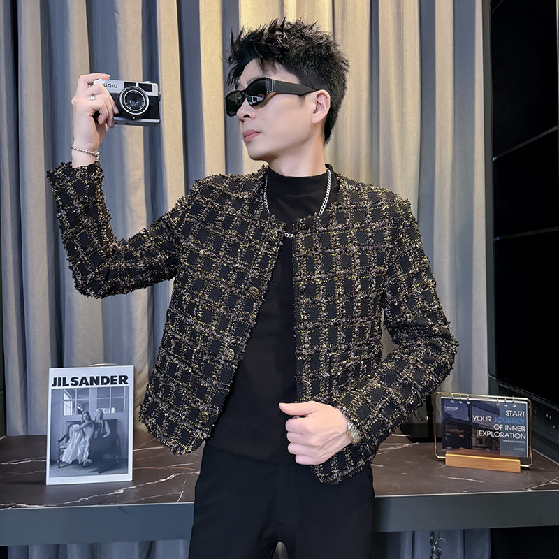 312A-S56-P138控178秋冬季呢子韩版男装夹克潮流高级秋冬上衣A,男装夹克,星座312A