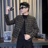 312A-S56-P138控178秋冬季呢子韩版男装夹克潮流高级秋冬上衣A，男装夹克，星座312A