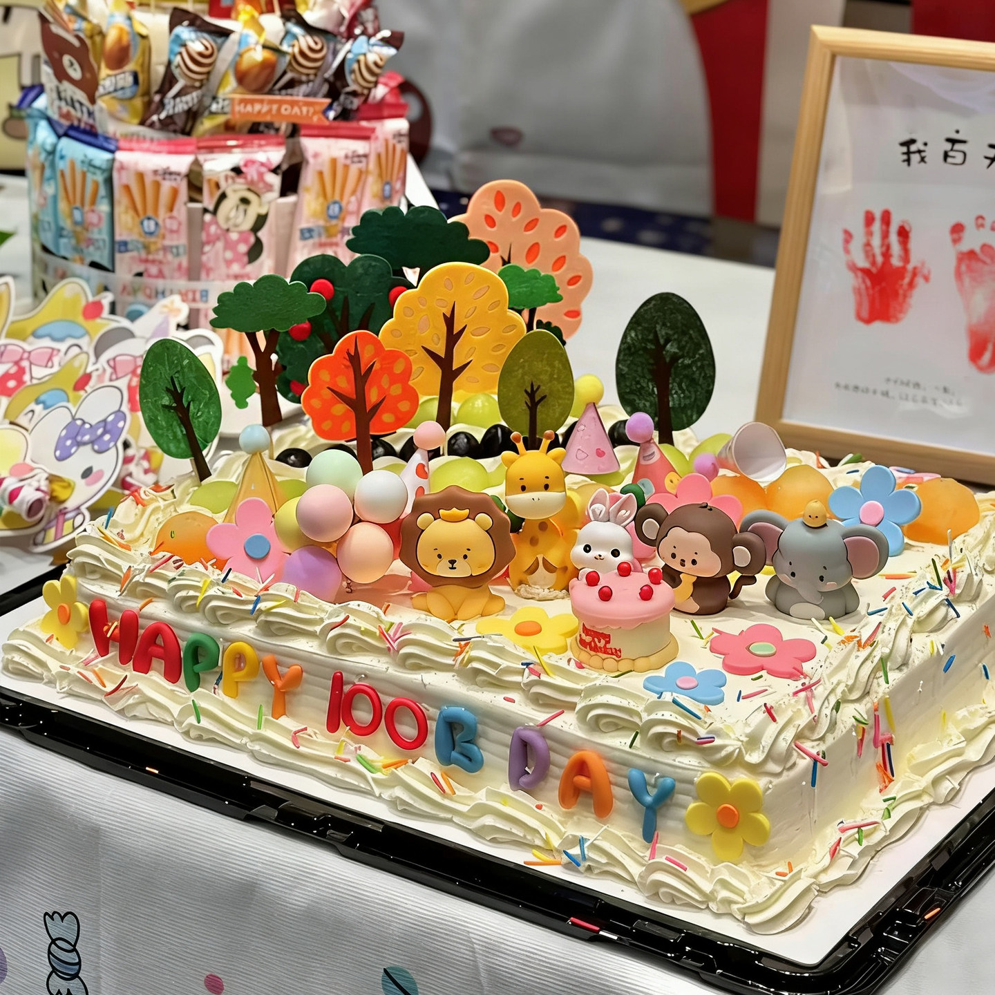 网红山姆蛋糕装饰插件DIY软胶可爱公仔毛毡树宝宝生日小帽子摆件