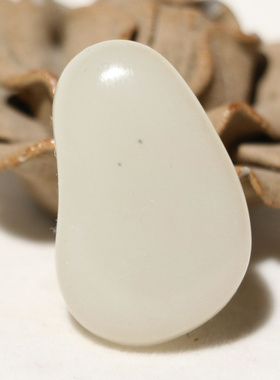 油润17.51克白玉挂件吊坠把件手玩件新疆和田玉籽料原石原料