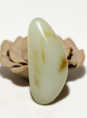 细腻27.52克青白玉挂件把件手玩件新疆和田玉籽料原石原料籽玉