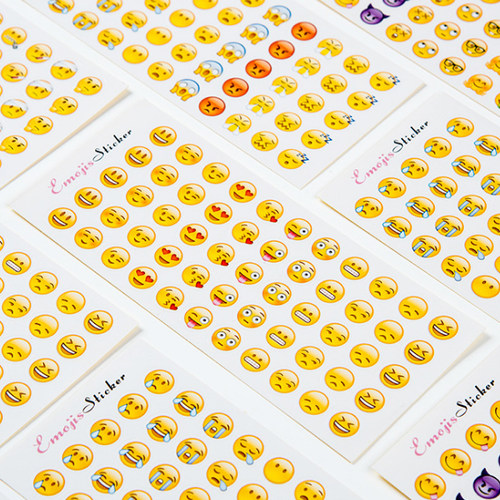 可爱emoji苹果表情包手账贴纸