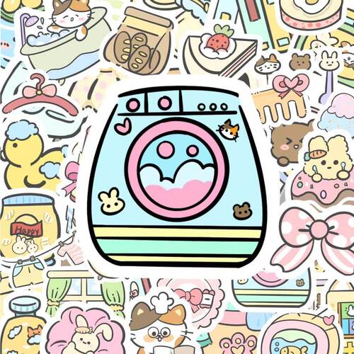 可爱趣味贴纸卡通创意家具行李箱