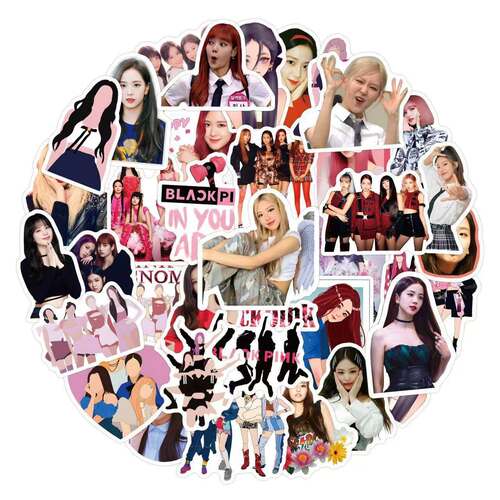 韩国BLACKPINK粉墨贴纸LISA贴纸