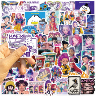 饰防水 猎魔女团贴纸KPop笔记本行李箱手帐电脑60张手机壳DIY装