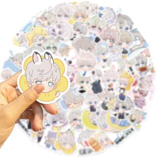 Q版回卡通笔记本电脑手机贴纸沈星与深空120张恋可爱手账装饰贴画