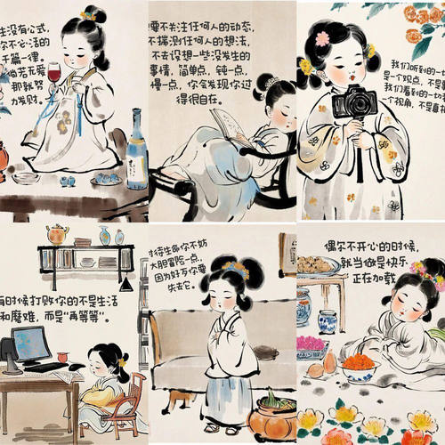 治愈文字励志中国风贴纸diy装饰