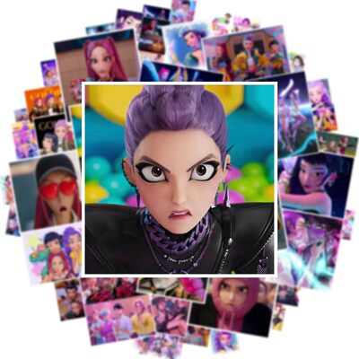 手帐hunter猎魔女团贴纸手机100