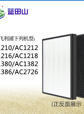 适配飞利浦空气净化器过滤网AC1210 /1212/1216/1218/FY1417滤芯