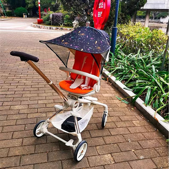 丸丫t6遛娃神器延长遮阳蓬playkids婴儿车小虎子推车加长遮阳帘