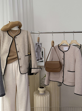 1CoMo 新款百搭时尚日常舒适设计感韩版简约显瘦大方气质外套1752