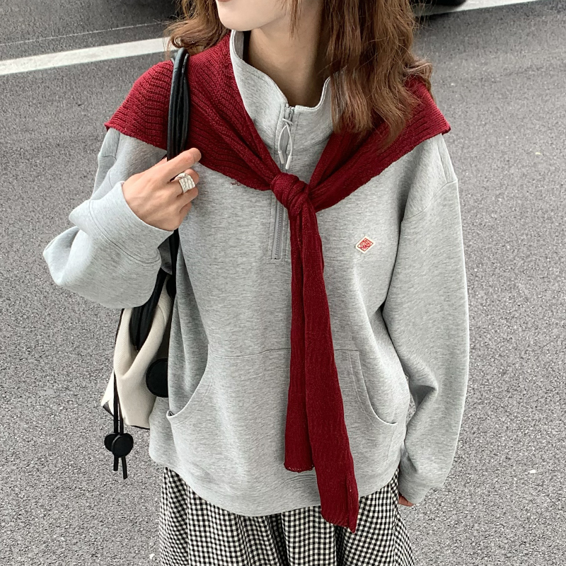 1CoMo 新款百搭时尚韩版设计感爆款日常通勤休闲秋季卫衣外套3817