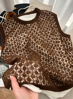 CoMo 秋季新款羊毛混纺日常通勤舒适百搭常规显瘦背心假两件2400