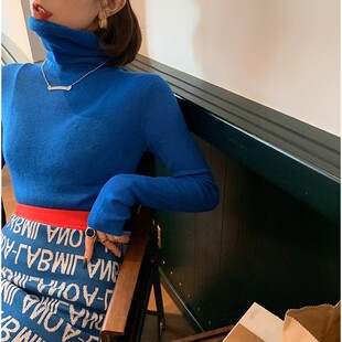 精纺羊绒衫女超薄打底衫羊毛高领针织衫修身短款毛衣2025秋冬新款