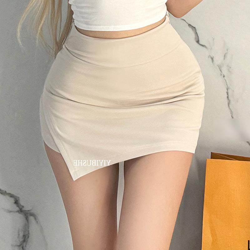 自制ZL016人手BI备一件~超显身材高腰尖摆包臀半身裙裤rc