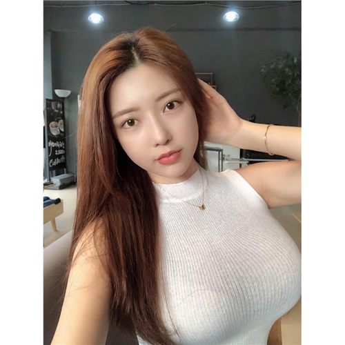 自制新款紧身微透细螺纹女人味无袖背心显胸背心