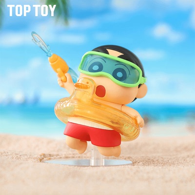 正版TOPTOY蜡笔小新夏日大作战系列盲盒潮玩创意手办摆件可爱礼物