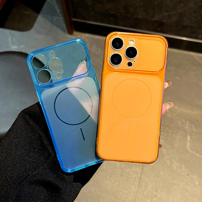 Large Window Minimalist Fashion Phone Case 适用 iPhone 17 Pro Max 16 Thin Ring Clear Matte Soft Case