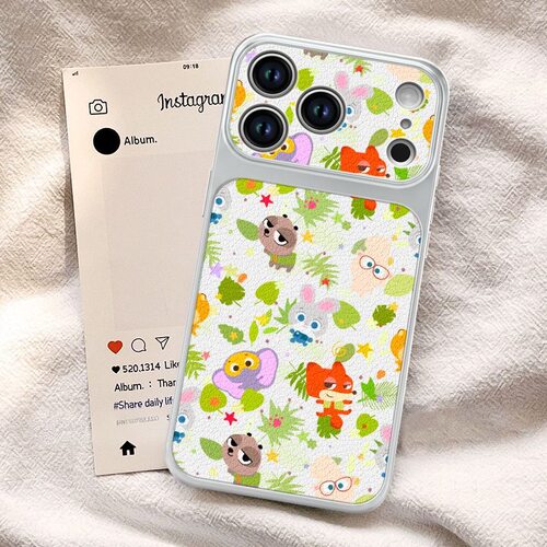 Cartoon Litchi Texture Shockproof Phone Case 适用 iPhone 17 Pro Max 16 Pro 15 14 Cute Cover