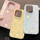 Case Colorful iPhone Soft 适用 Stars Clear Protective Cute Milky Pro TPU Max Cover