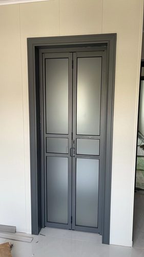 卫生间门厕所门卫浴门小折叠铝合金厨房隐形室内衣柜阳台玻璃定制