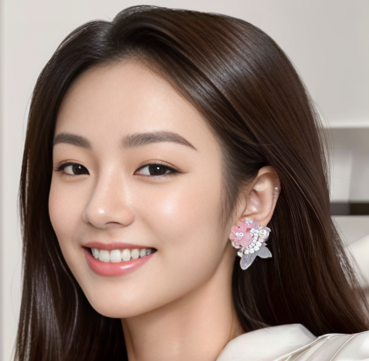 AI模特绘画商拍摄配饰首饰珠宝头饰饰品耳环戒指项链链