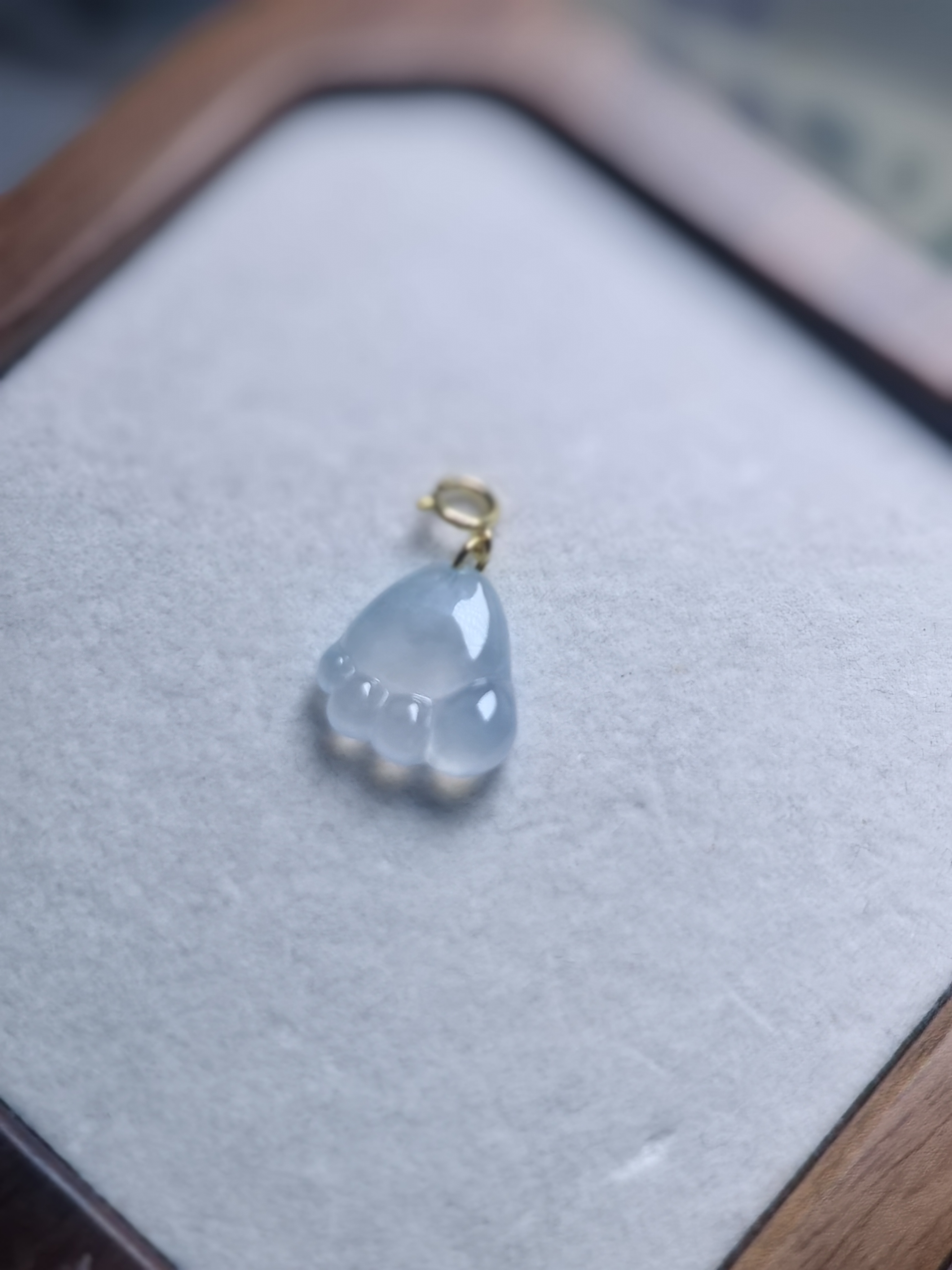 天然缅甸翡翠冰种猫爪小滴溜手串配饰