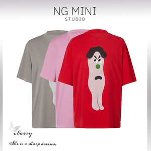 NG Minimalism 搞怪印花高街宽松显瘦百搭简约T恤