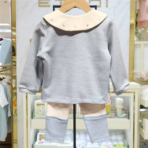 原D韩国童装秋款小童男女宝宝纯棉开衫打底裤两件套装MS591101