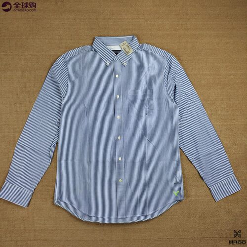 美国正品美国鹰男士条纹长袖衬衫