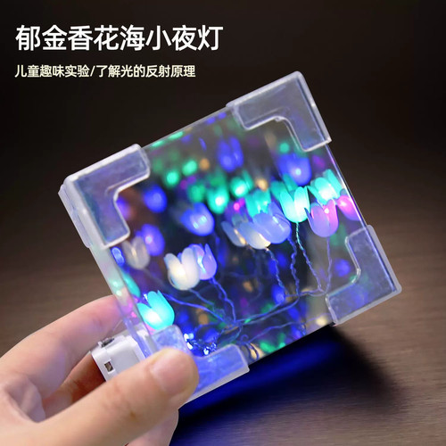 郁金香花海LED彩色小夜灯玩具