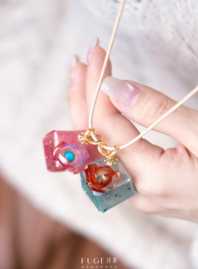 理想盒吊坠 艺术家手作皮雕塑贺岁迎新礼物