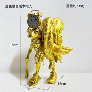 仙人掌大象通通摆件公仔 包邮 跨境山海经木棍人手办tungtungsahur