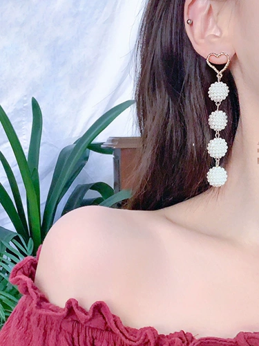 Длинные универсальные серьги, изысканный стиль, популярно в интернете