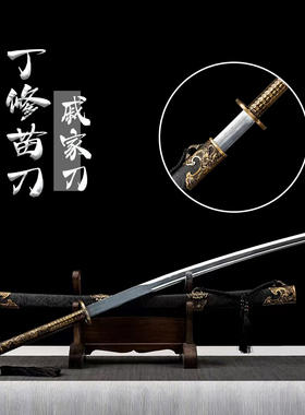 龙泉宝刀 剑 长苗戚家冷兵器影视丁修绣春一体龙骨礼品收藏未开刃