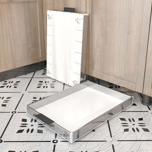 柜子底改造收纳托盘带万向轮收纳盒踢脚抽橱柜厨房新款 耐摔转角柜