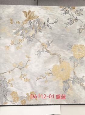 DA112路易·玛堡无缝墙布美式大花做旧壁布欧式大马士格墙布