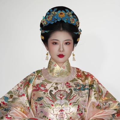 檀绾-透金龙领子义领明制汉服圆领袍中衣假领男女通用织金仿妆花