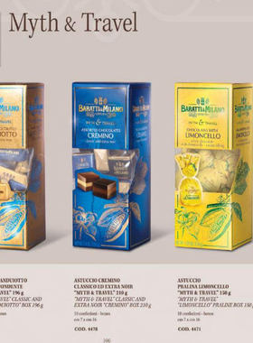 意大利进口 Baratti & Milano坚果牛奶黑巧克力什锦口味零食礼盒