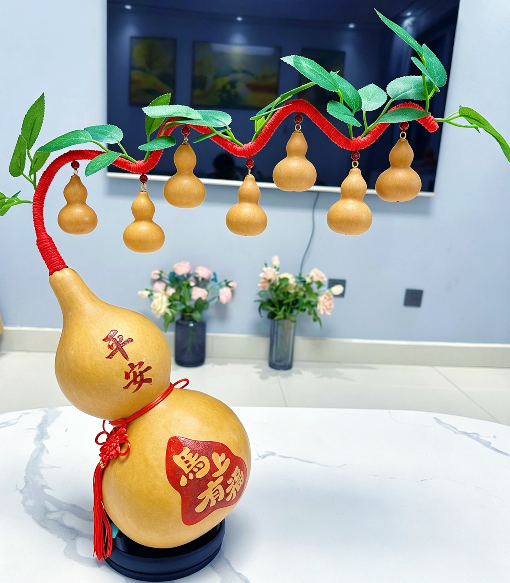 手工编织天然葫芦摆件乔迁礼物