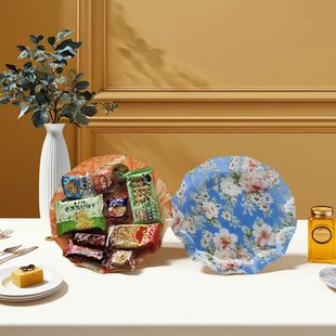 干果盘收纳果盆零食摆放盘果篮简约 亚克力水果盘家用客厅茶几中式