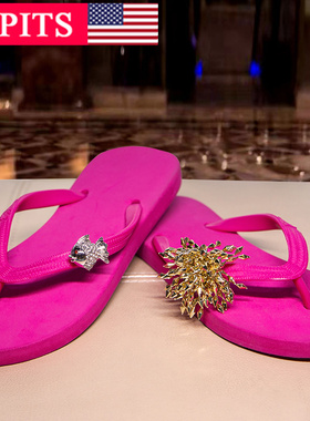 POPITS平底人字拖外穿海边度假时尚防滑舒适简约百搭夹脚拖沙滩鞋