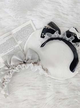 MT黑灰色小公主宠物发箍发夹马尔济斯约克夏西施奶狗BB夹百搭发饰